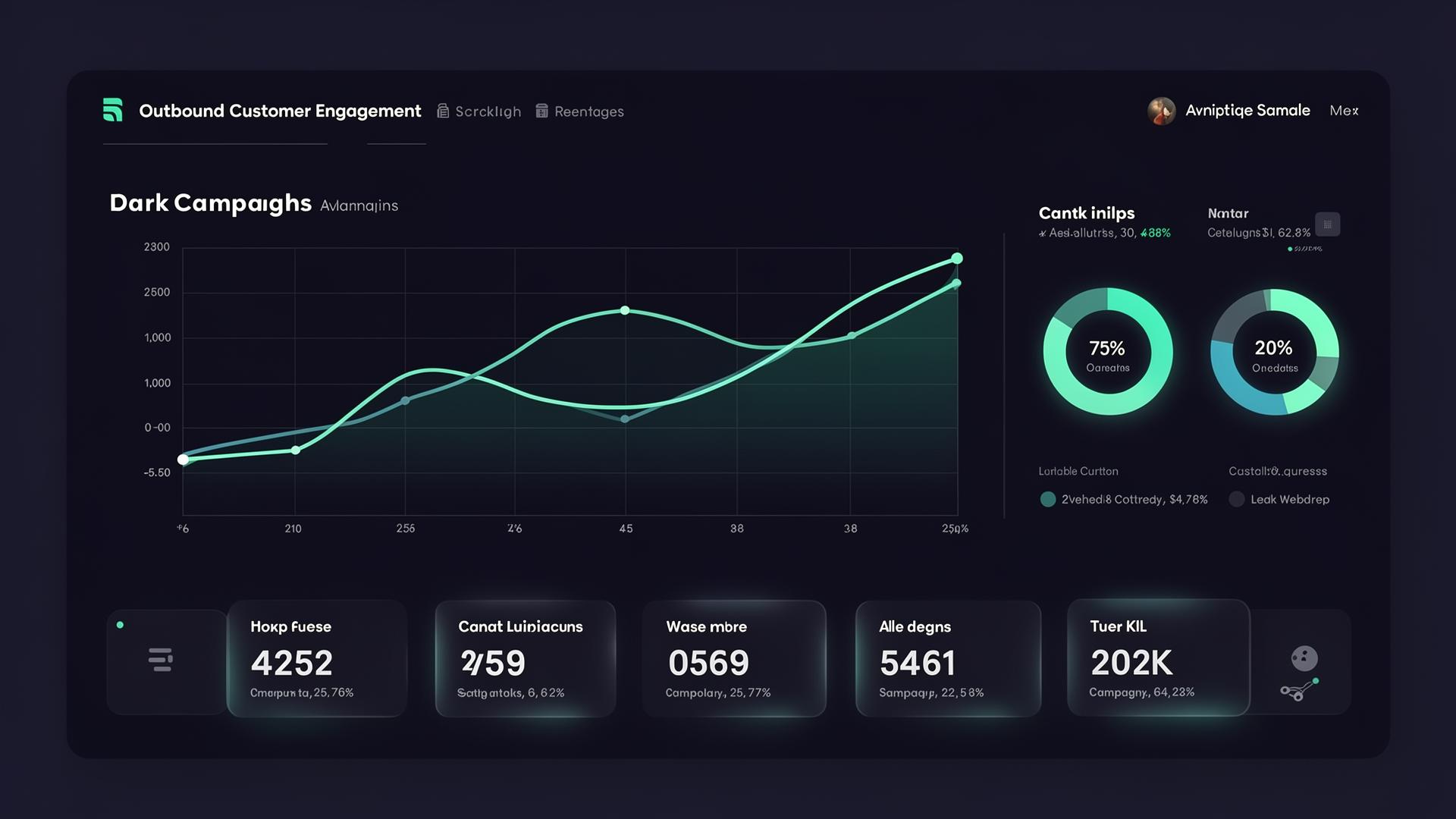 Ella Outreach analytics dashboard showing campaign performance